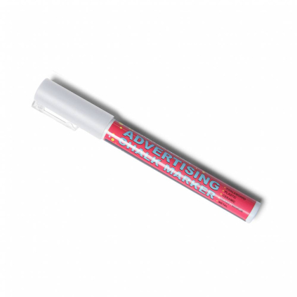 Křídový popisovač 3 mm, bílá