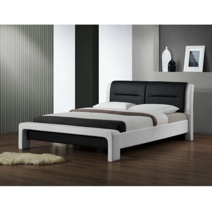 Postel Cassandra 120 × 200 cm, bílá / černá