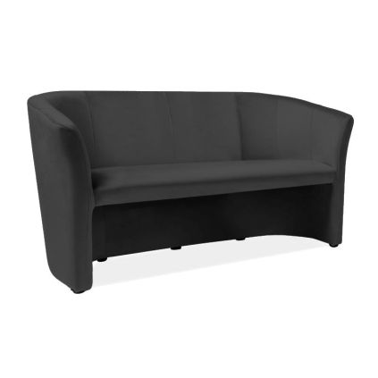 Pohovka Cuba Velvet, trojsedák, černá