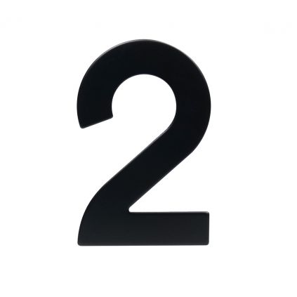 Domovní číslo "2", RN.95L, černá