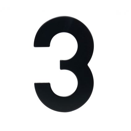 Domovní číslo "3", RN.95L, černá