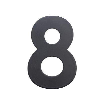 Domovní číslo "8", RN.75L, černá