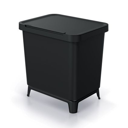 Odpadkový koš, 29 l, černá