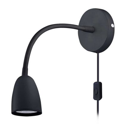 LED nástěnná lampička WO54-B, černá