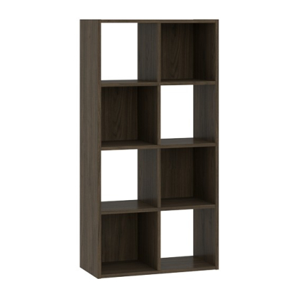 Regál Sinde 2x4, tmavý ořech