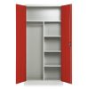 15027 kovova satni skrin 90 x 45 x 185 cm cylindricky zamek cervena ral 3000