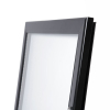 Menu vitrína s LED osvětlením 4 x A4, černá