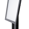 Menu vitrína s LED osvětlením 4 x A4, černá