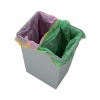 Odpadkový koš s rukojeťmi 15 l, šedá