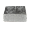 Organizér Compactor TEX 32 x 25 x 8 cm, 3 díly, šedá