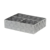 Organizér Compactor TEX 32 x 25 x 8 cm, 3 díly, šedá