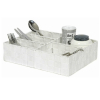 Organizér Compactor TEX 32 x 25 x 8 cm, 5 dílů, bílá
