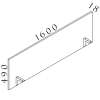 Paraván Visio LUX 160 cm, šedá