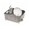 Plastový odkapávač nádobí Compact, šedá