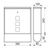 Poštovní schránka BK 210, černá