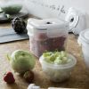 Set potravinových dóz Compactor Fresh - 4 díly, čirá
