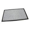 Textilní čisticí rohož Rectangles Deco 45 x 75 x 0,8 cm, šedá