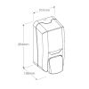 Dávkovač tekutého mýdla Merida Hygiene Control Mini, bílá