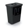 Závěsný odpadkový koš, 10 l, černá