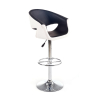 Barová židle Hulse, černá / bílá