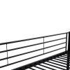 45389 2 postel bunky 90 x 200 cm patrova cerna