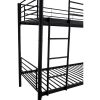 45389 4 postel bunky 90 x 200 cm patrova cerna