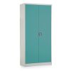 46174 1 kovova satni skrin 90 x 45 x 185 cm cylindricky zamek zelena ral 6033