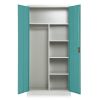 46174 kovova satni skrin 90 x 45 x 185 cm cylindricky zamek zelena ral 6033