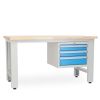Dílenský stůl Solid OAK-03, 150 cm, závěsný box, dub