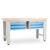 Dílenský stůl Solid OAK-22, 150 cm, 2 závěsné boxy, dub