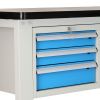 Dílenský stůl Solid MDF-30, 150 cm, závěsný box, černá