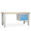 Dílenský stůl Solid OAK-04, 180 cm, závěsný box, dub