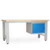 Dílenský stůl Solid OAK-01, 180 cm, závěsný box, dub
