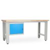 Dílenský stůl Solid OAK-10, 180 cm, závěsný box, dub