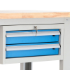 Dílenský stůl Solid OAK-32, 180 cm, 2 závěsné boxy, dub