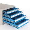 Dílenský stůl Solid MDF-34, 180 cm, 2 závěsné boxy, černá