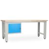 Dílenský stůl Solid OAK-10, 210 cm, závěsný box, dub