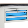 Dílenský stůl Solid MDF-24, 210 cm, 2 závěsné boxy, černá