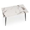 52728 5 jidelni stul webster 140 cm mramor cerna