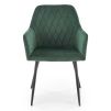 51789 4 jidelni zidle kinzie tmave zelena
