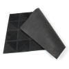 Gumová čisticí rohož Triangles 40 x 60 x 0,7 cm, černá
