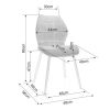 54951 jidelni zidle junbi cervena