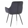 55014 2 jidelni zidle maya velvet cerna