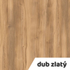 Výškově nastavitelný stůl OfficeTech D, 120 x 80 cm, černá podnož, dub zlatý