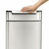 Hranatý dotykový koš 40 l, nerez