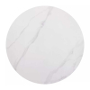 Jídelní stůl Rion - průměr 90 cm, mramor / černá