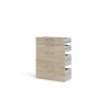 Skříň Modulo 178 x 40 x 221,5 cm, bílá / dub sonoma