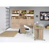 Kancelářský stůl Modulo 150 x 80 cm + kontejner, dub sonoma / šedá