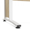 Kancelářský stůl Modulo 120 x 80 cm, dub sonoma / bílá