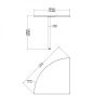 Propojovací prvek Modulo 80,1 x 80,1 cm, bílá